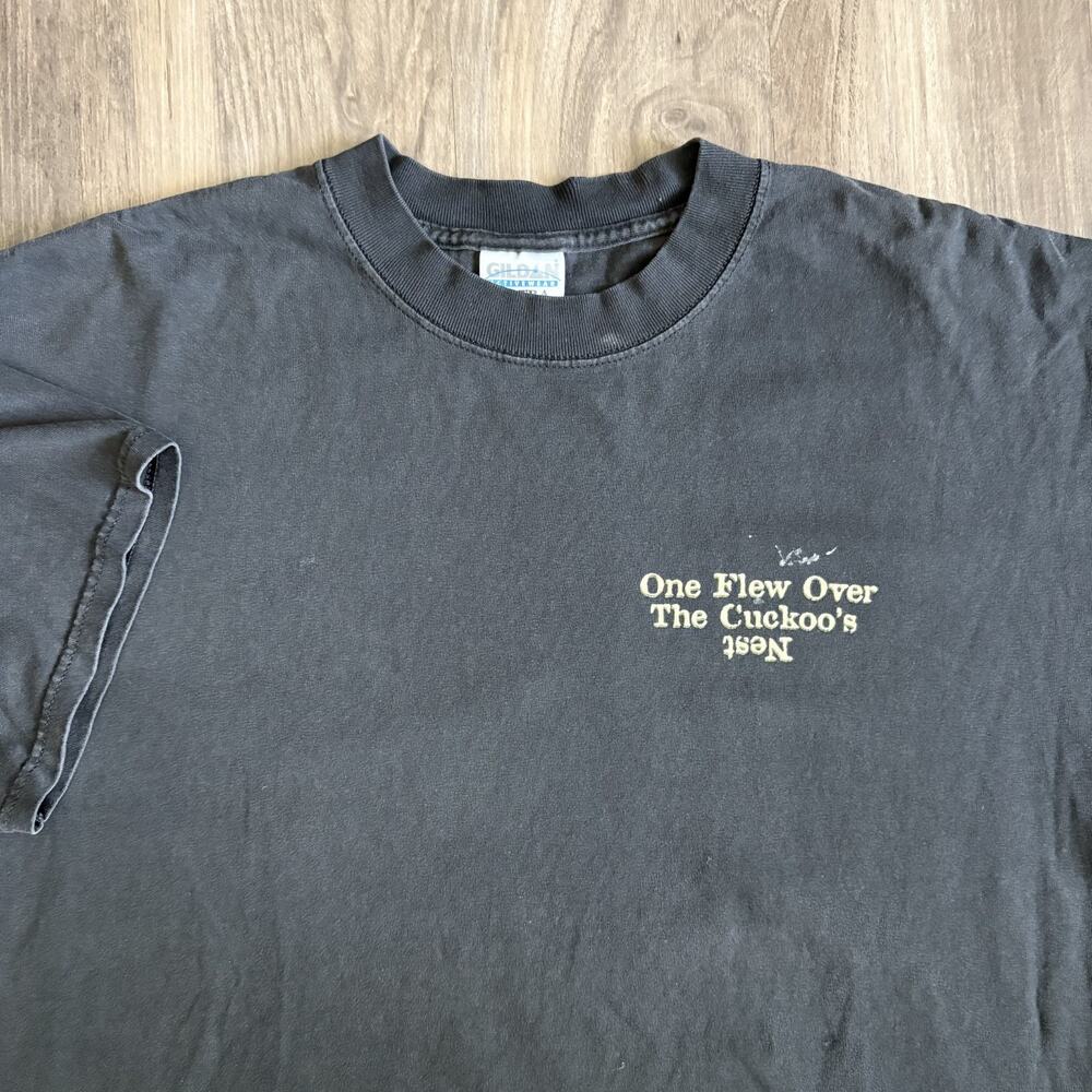 Vintage One Flew Over The Cuckoo’s Nest T-Shirt Men's Size XL Black Faded